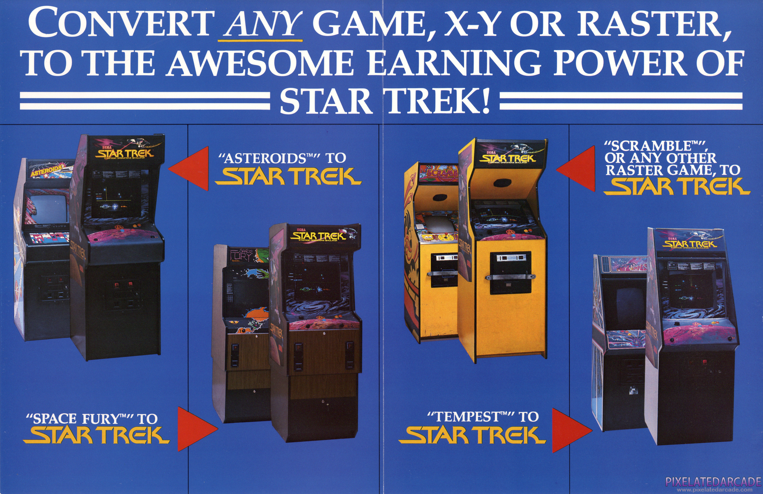 Star Trek: Strategic Operations Simulator Advertisement: Star Trek conversion kit flyer - Inside (combined) Star Trek: Strategic Operations Simulator Advertisement: Star Trek conversion kit flyer - Inside (combined)