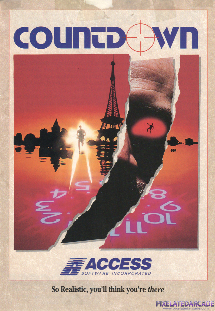 Countdown Advertisement: Countdown flyer included with other Access Software titles - Front side