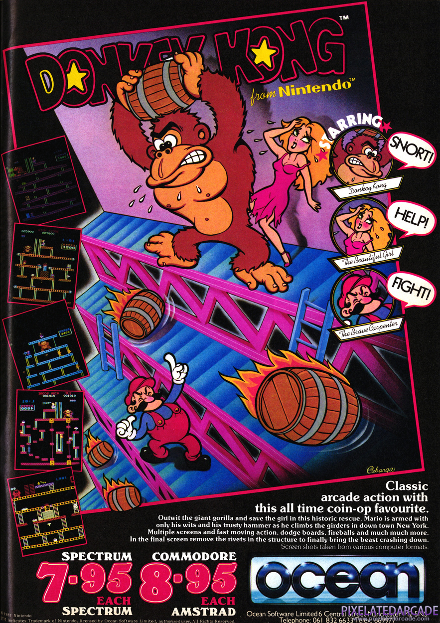 Donkey Kong Advertisement: February 1987 magazine ad