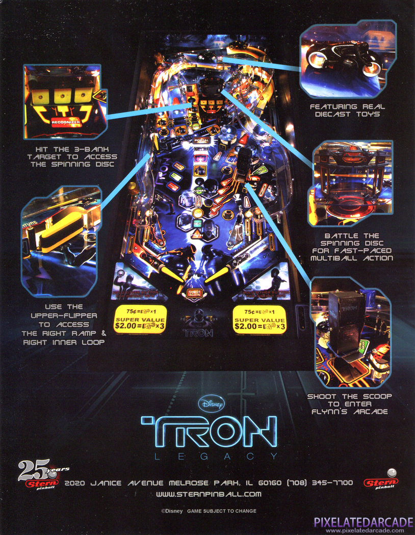 TRON: Legacy Advertisement: TRON: Legacy flyer - Back