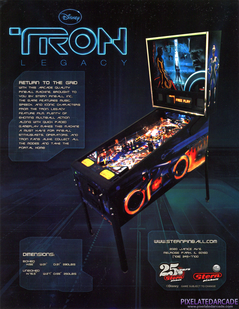 TRON: Legacy Advertisement: TRON: Legacy flyer - Front