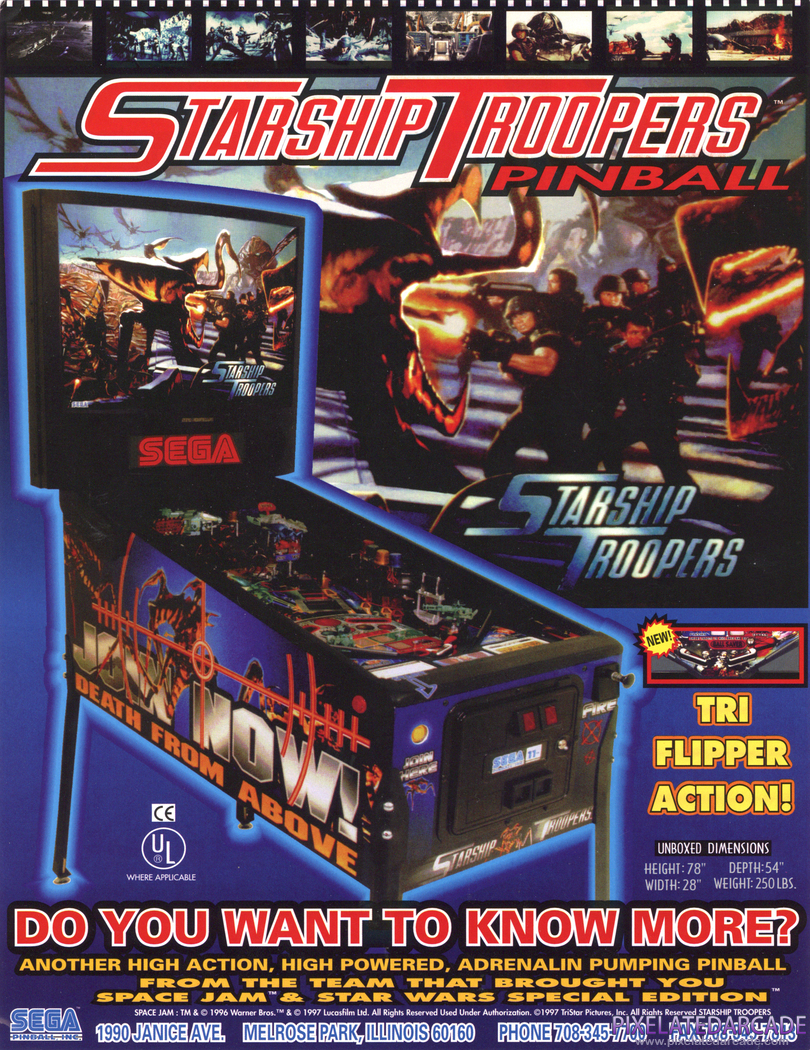 Starship Troopers Advertisement: Starship Troopers flyer - Front