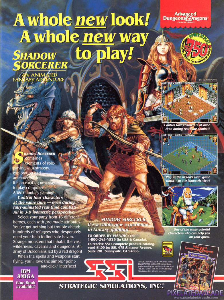 Shadow Sorcerer Advertisement: December 1991 magazine ad