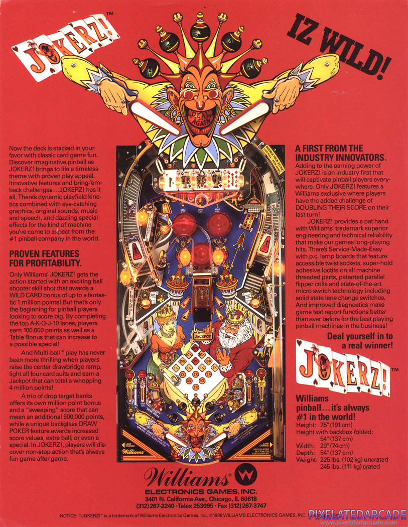 Jokerz! Advertisement: Jokerz! flyer - Back