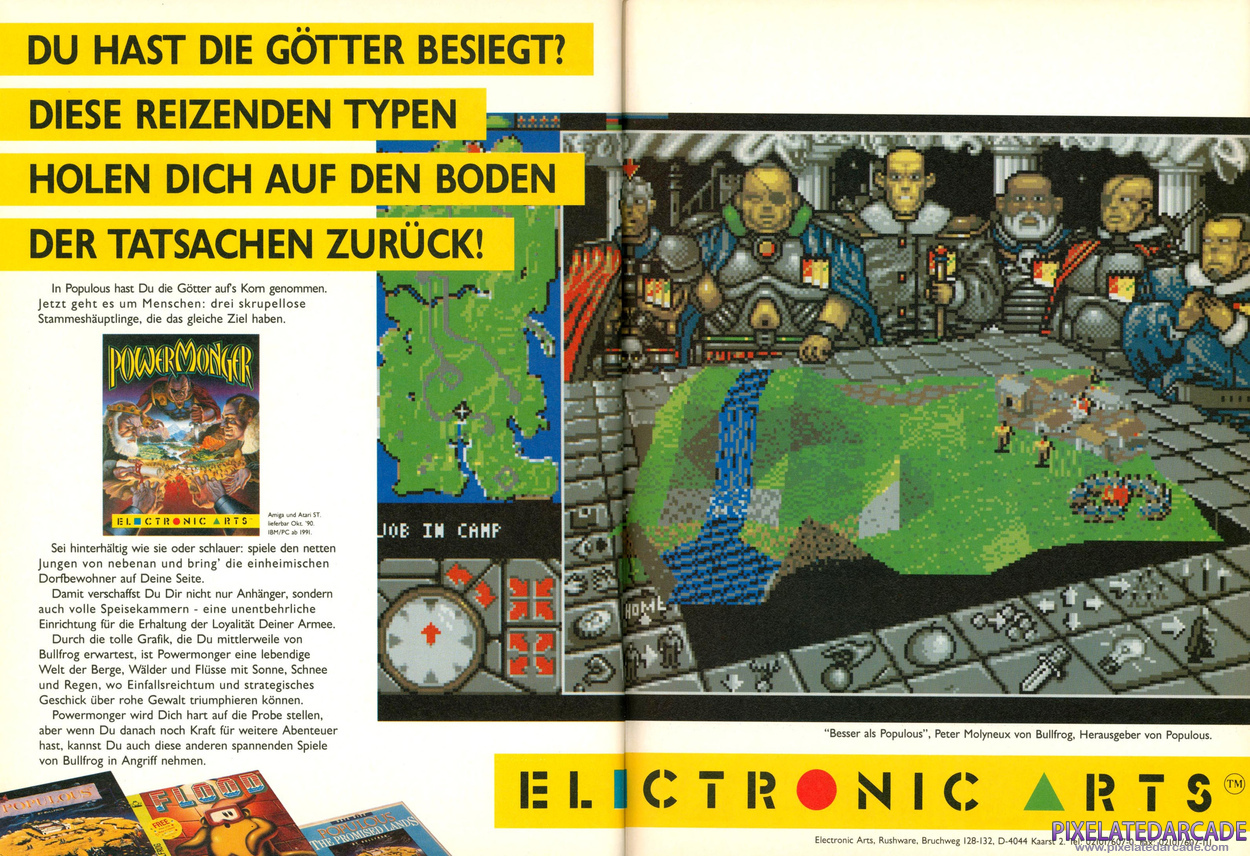 PowerMonger Advertisement: November 1990 magazine ad