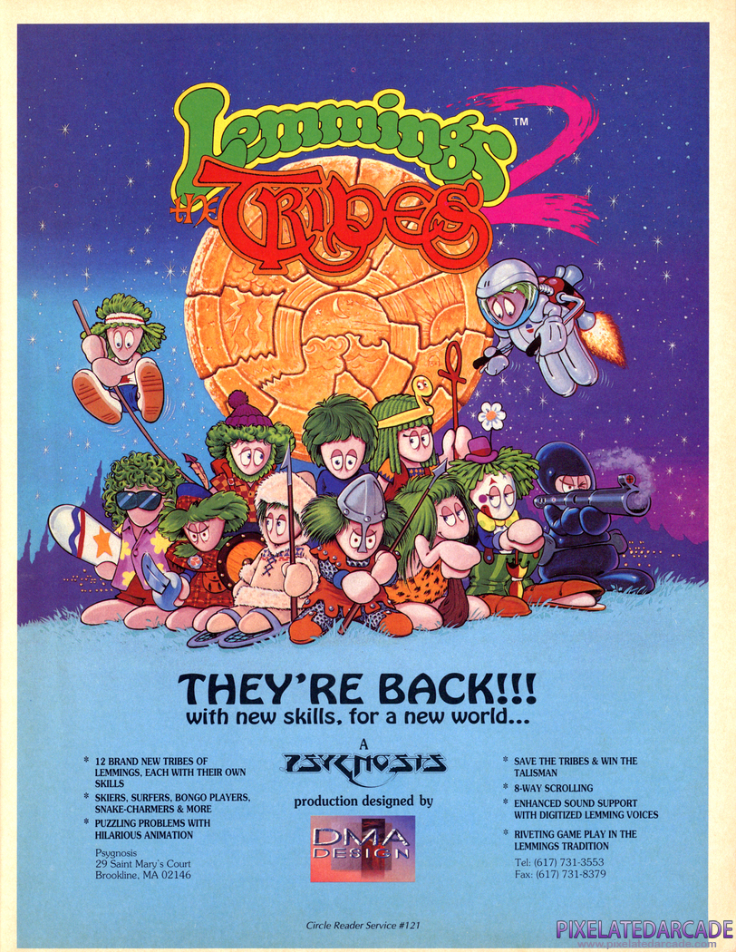 Lemmings 2: The Tribes Advertisement: December 1992 magazine ad