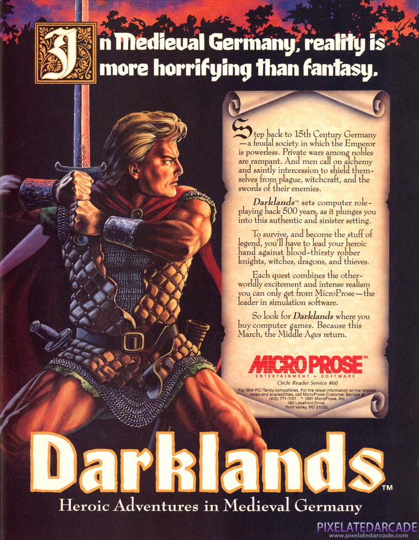 Darklands Advertisement: June 1992 magazine ad