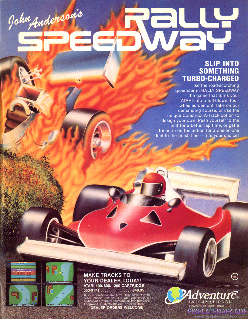 Rally Speedway Advertisement: November 1983 magazine ad