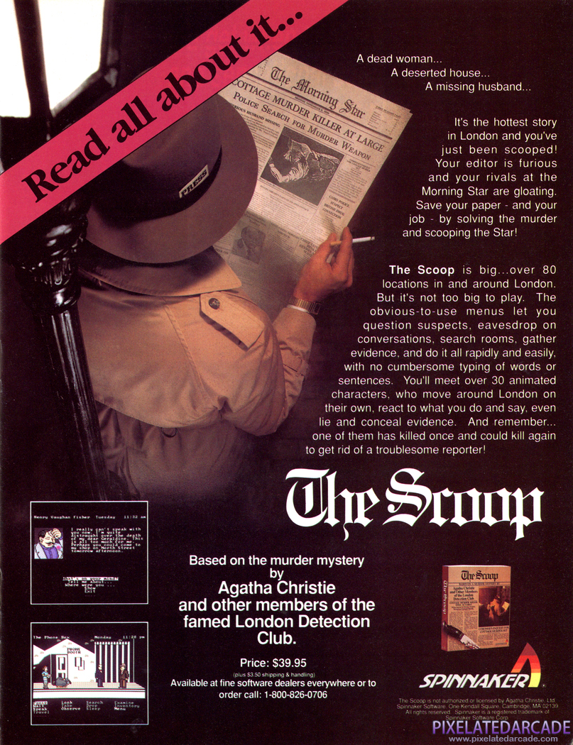 The Scoop Advertisement: January 1990 magazine ad