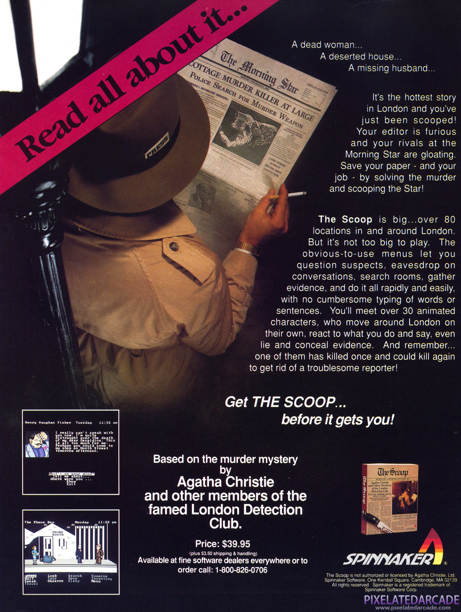 The Scoop Advertisement: March 1989 magazine ad