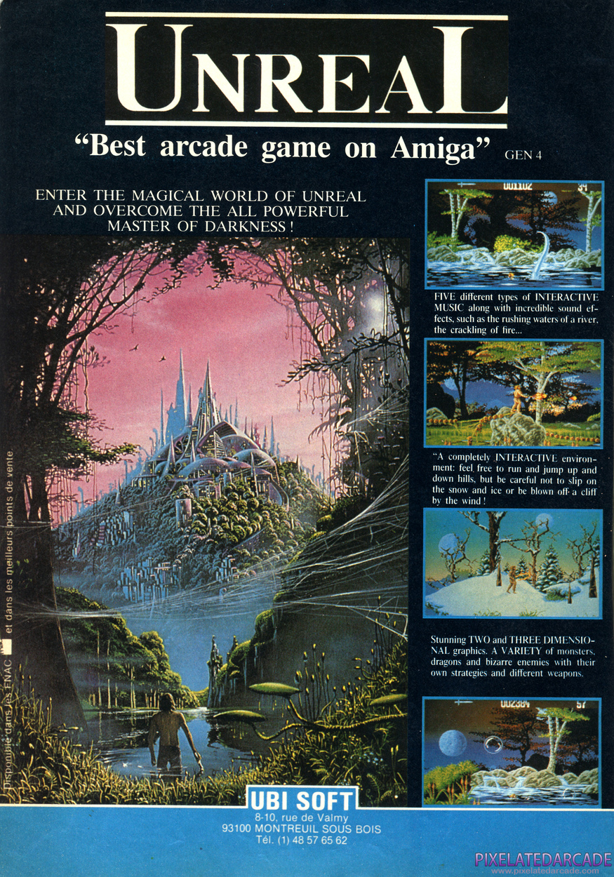 Unreal Advertisement: July 1990 magazine ad