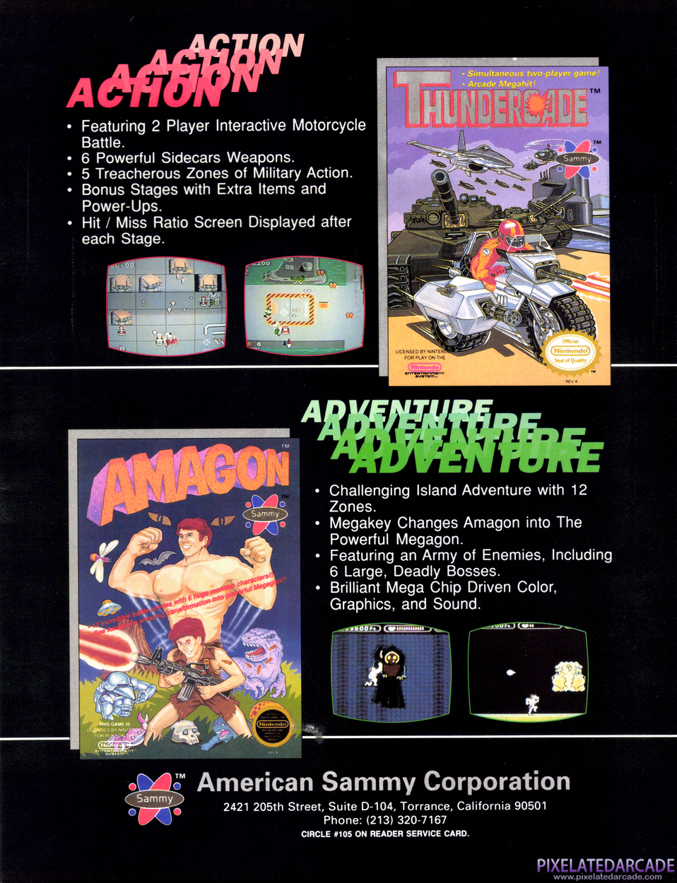 Amagon Advertisement: February 1990 magazine ad