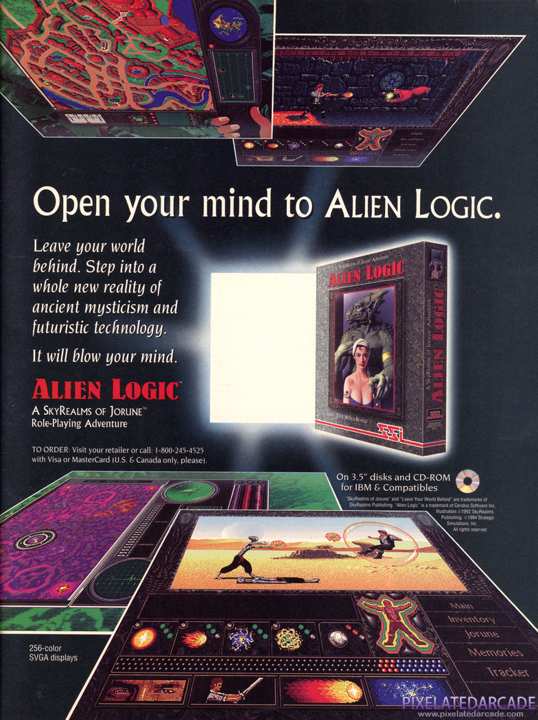 Alien Logic Advertisement: August 1994 magazine ad