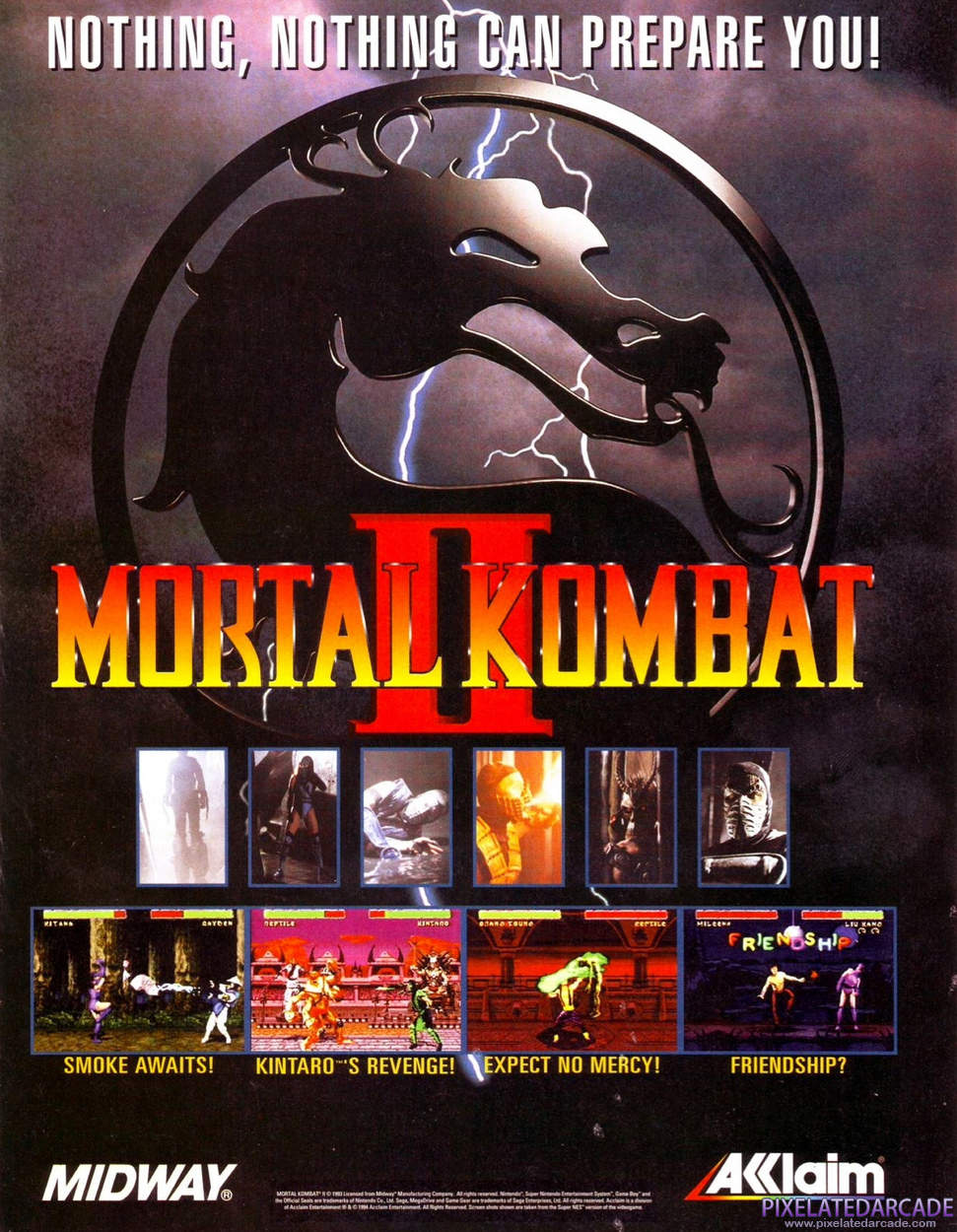 Mortal Kombat II Advertisement: January 1995 magazine ad