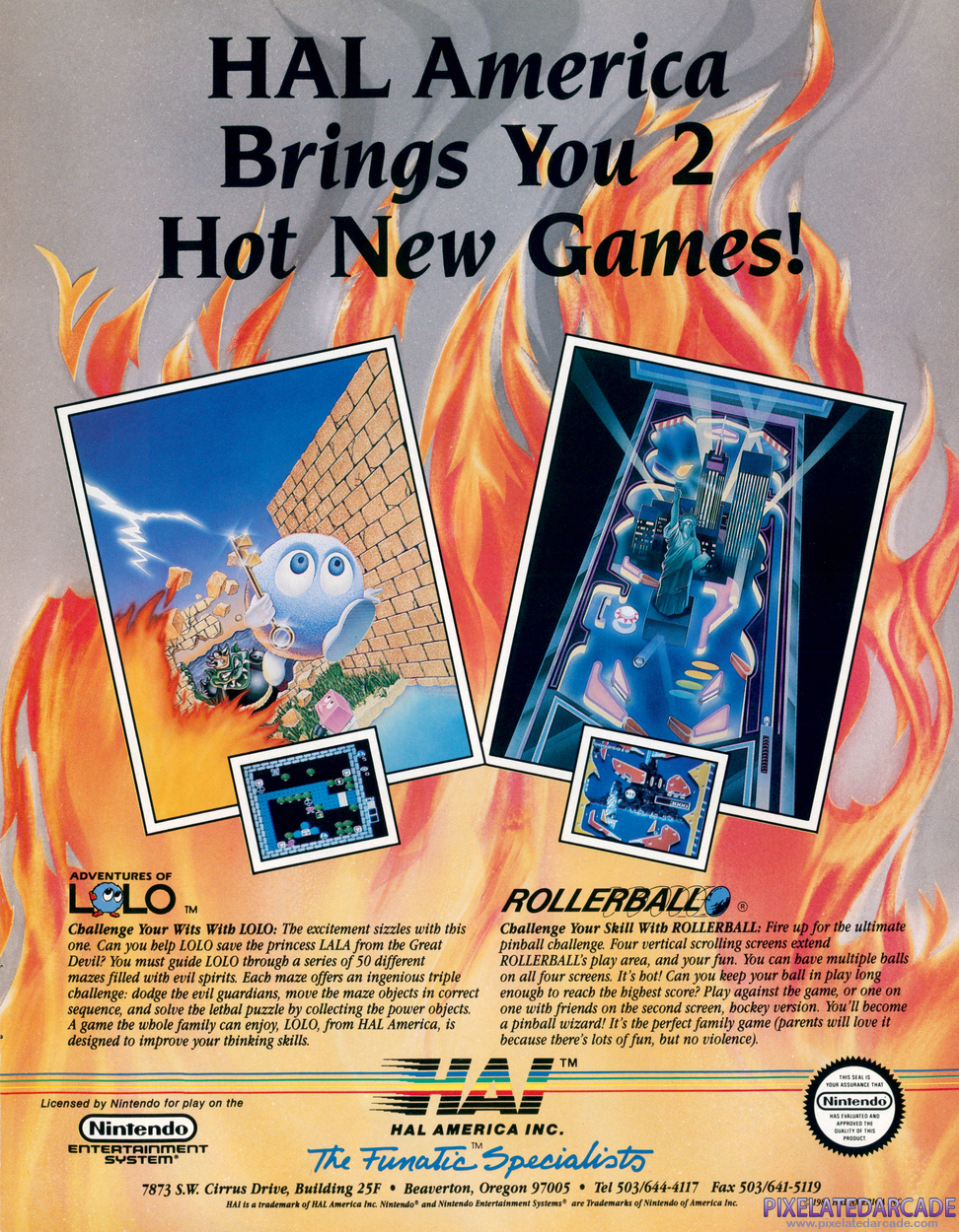 Rollerball Advertisement: August 1989 magazine ad