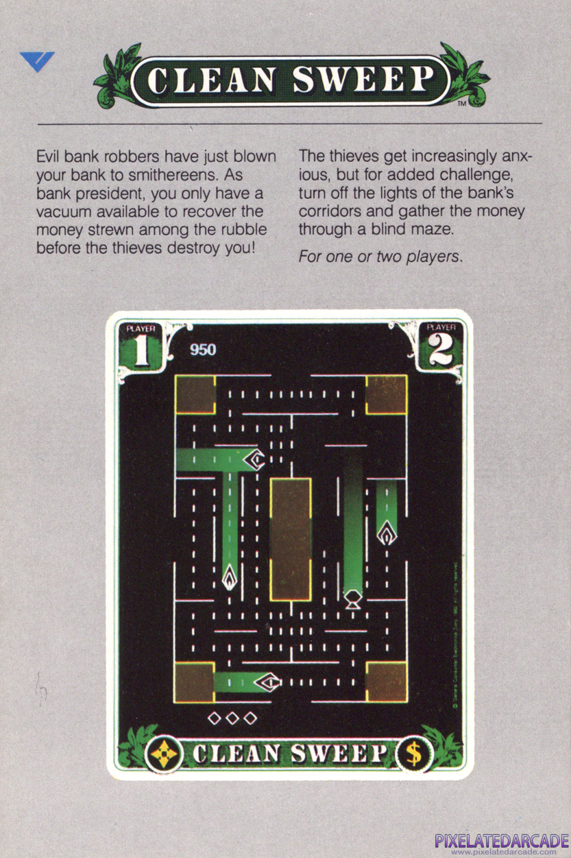 Clean Sweep Advertisement: Vectrex 1982 product catalog