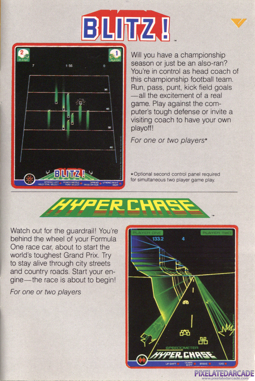 Hyperchase Advertisement: Vectrex 1982 product catalog