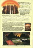 Beyond Zork in the Infocom 1987 product catalog