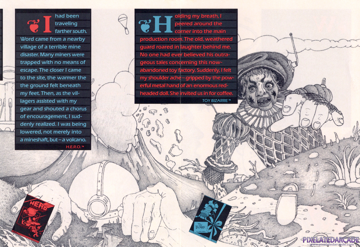 H.E.R.O. Advertisement: Activision 1984 product catalog