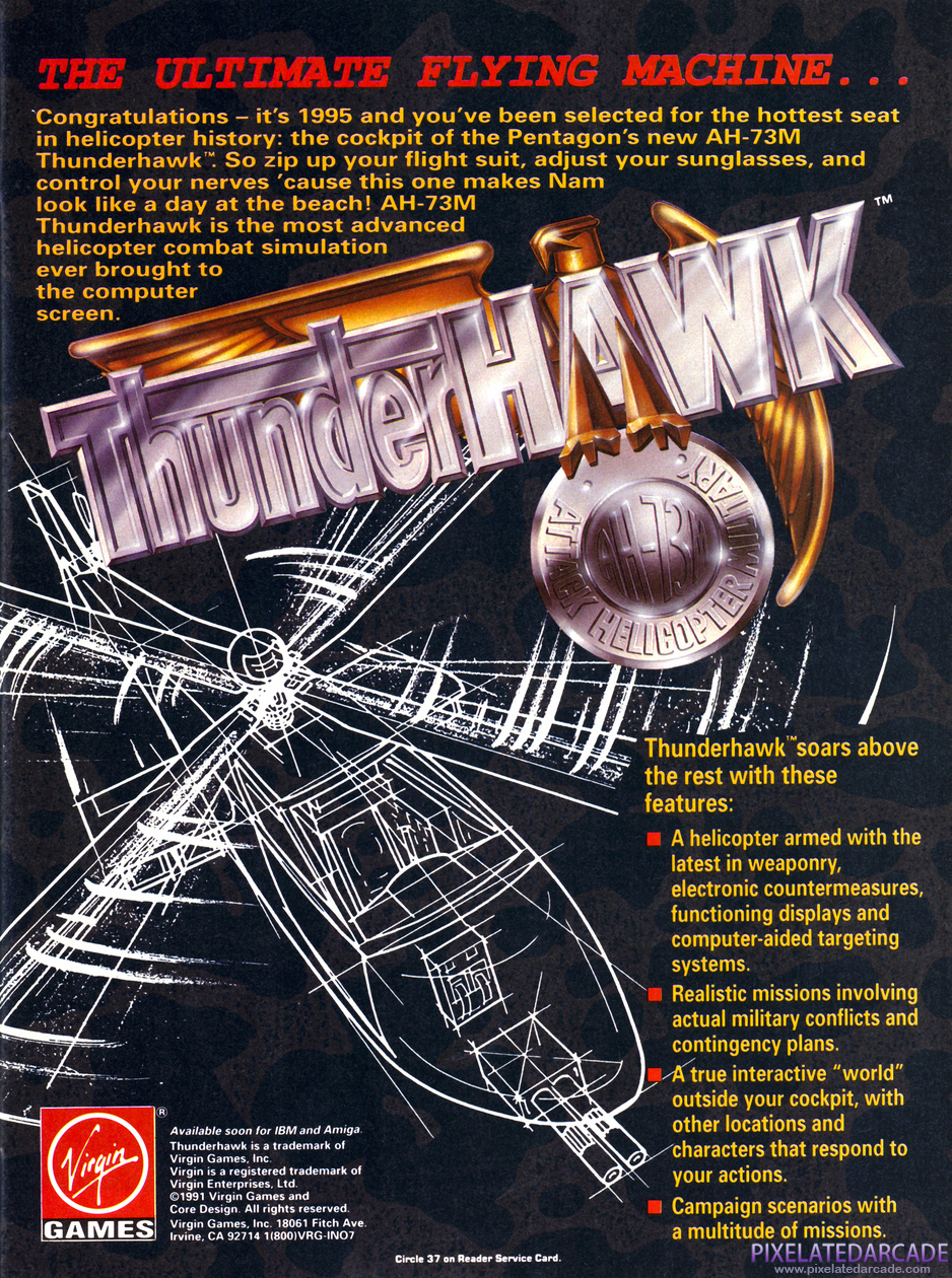 Thunderhawk Advertisement: October 1991 magazine ad