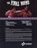 The Final Round flyer - Back