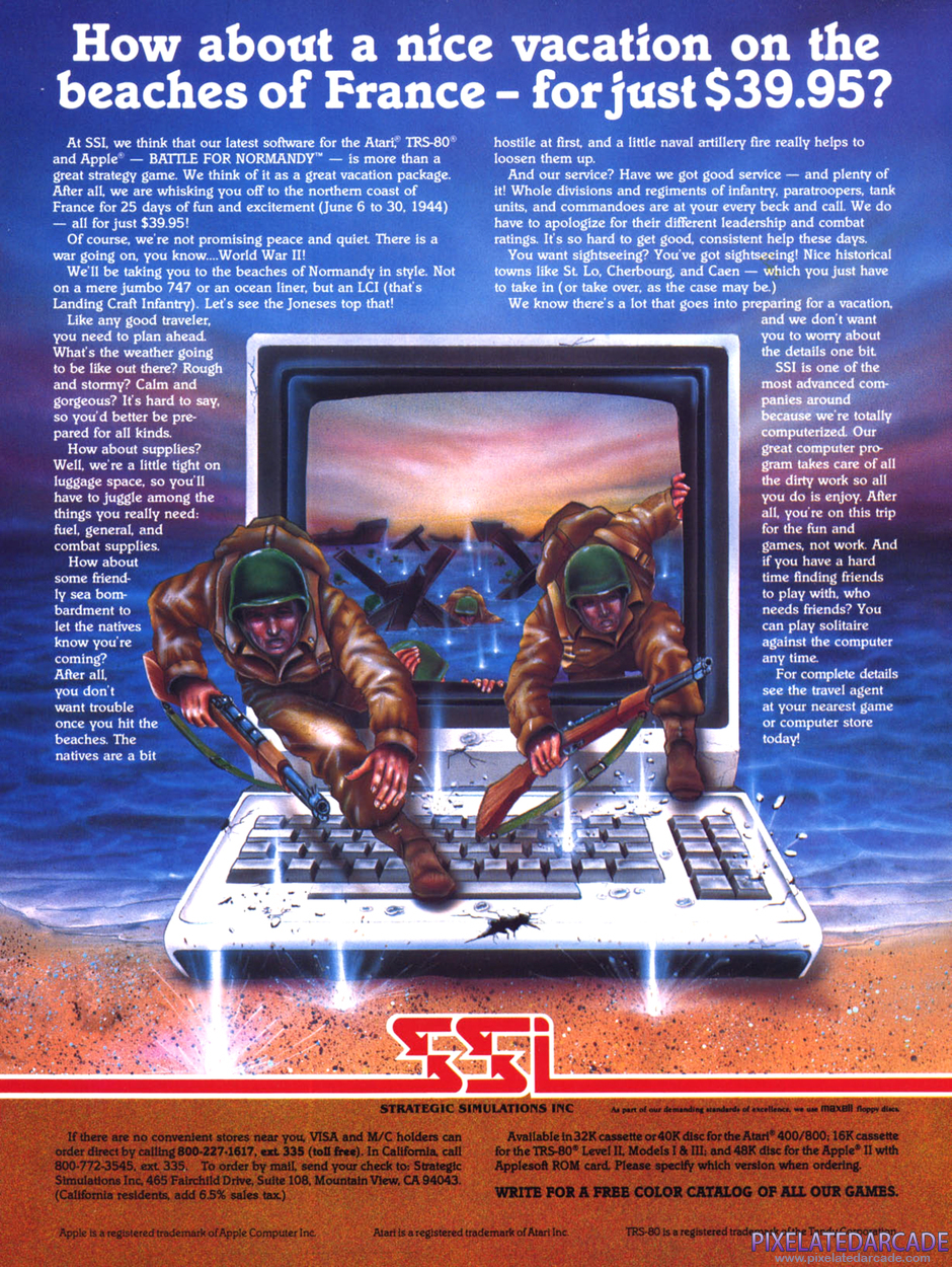 Battle for Normandy Advertisement: November - December 1982 magazine ad