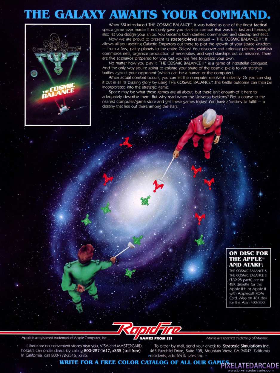 The Cosmic Balance Advertisement: March - April 1983 magazine ad