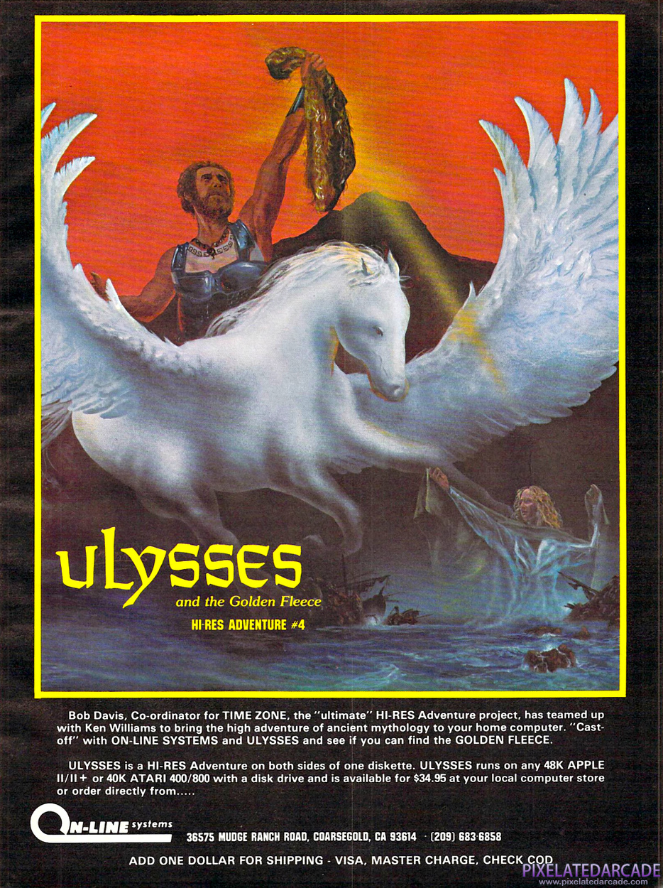 Hi-Res Adventure #4: Ulysses and the Golden Fleece Advertisement: June 1982 magazine ad Hi-Res Adventure #4: Ulysses and the Golden Fleece Advertisement: June 1982 magazine ad
