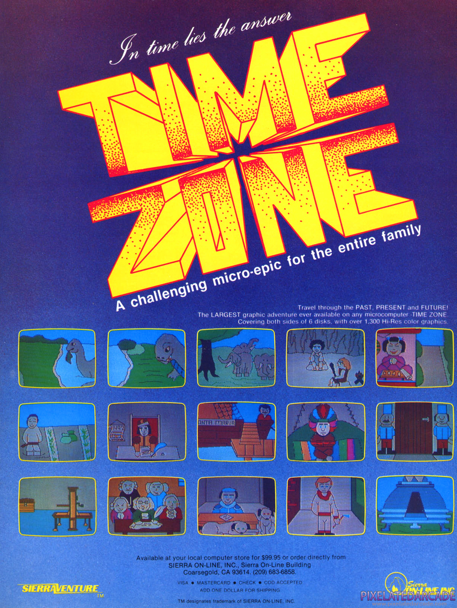 Hi-Res Adventure #5: Time Zone Advertisement: January 1983 magazine ad