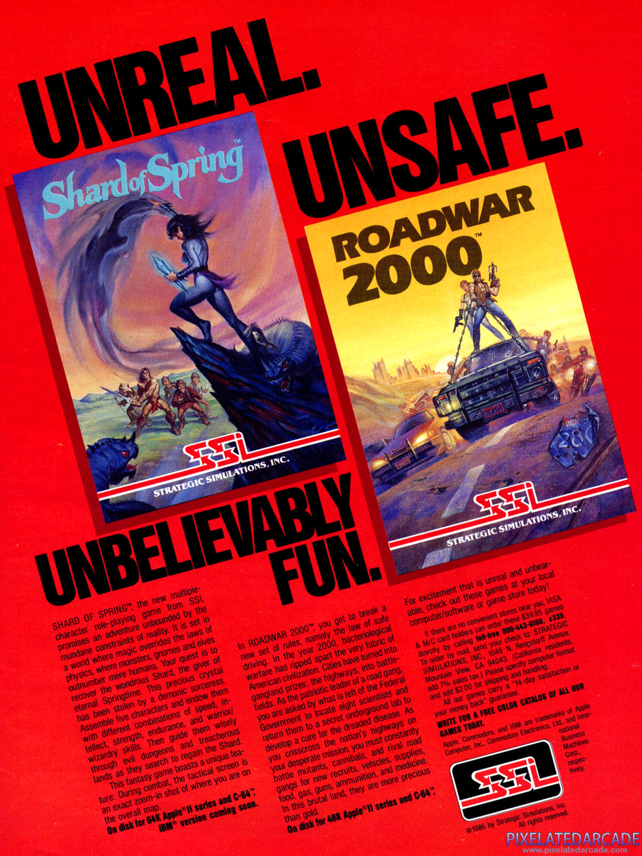 Shard of Spring Advertisement: December 1986 magazine ad