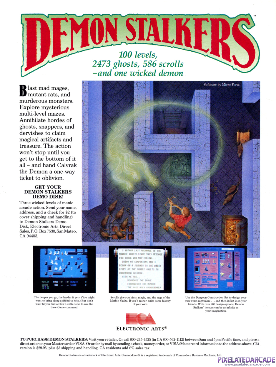 Demon Stalkers Advertisement: December 1987 magazine ad