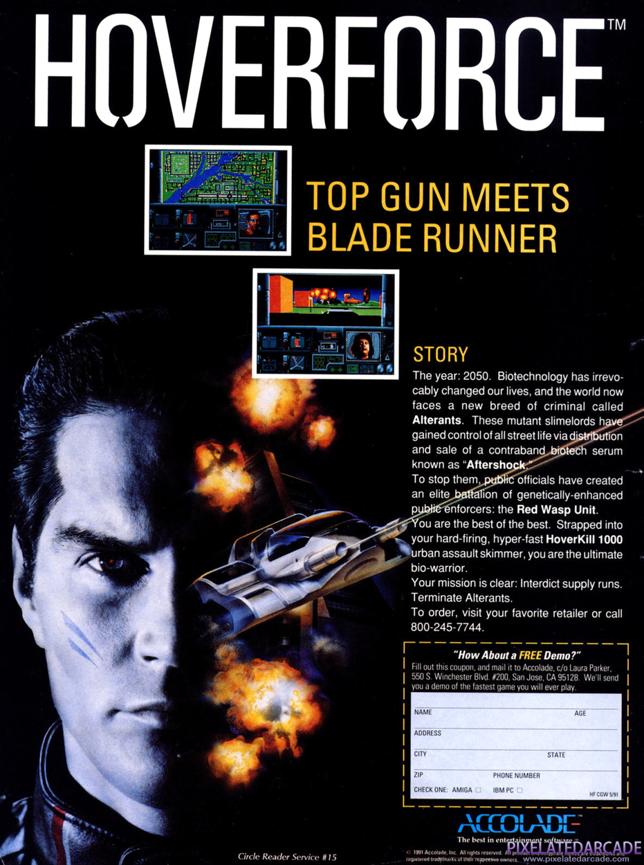 Hoverforce Advertisement: June 1991 magazine ad