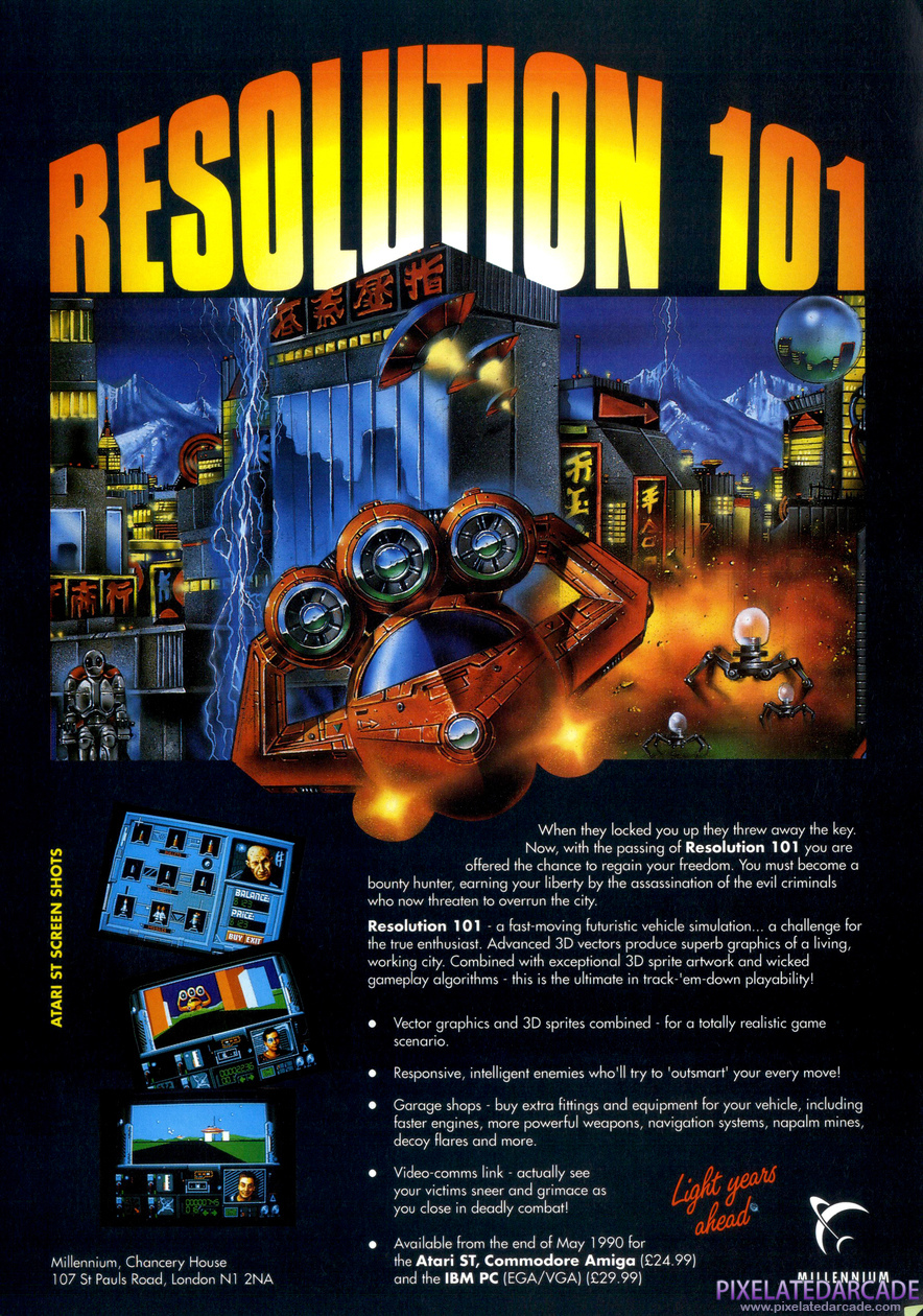 Hoverforce Advertisement: July 1990 magazine ad