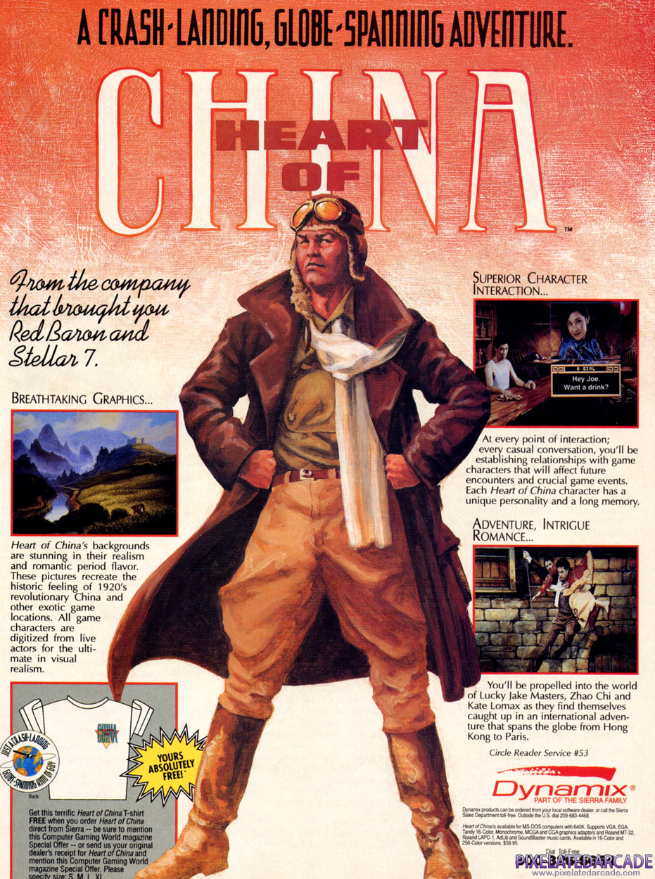 Heart of China Advertisement: June 1991 magazine ad