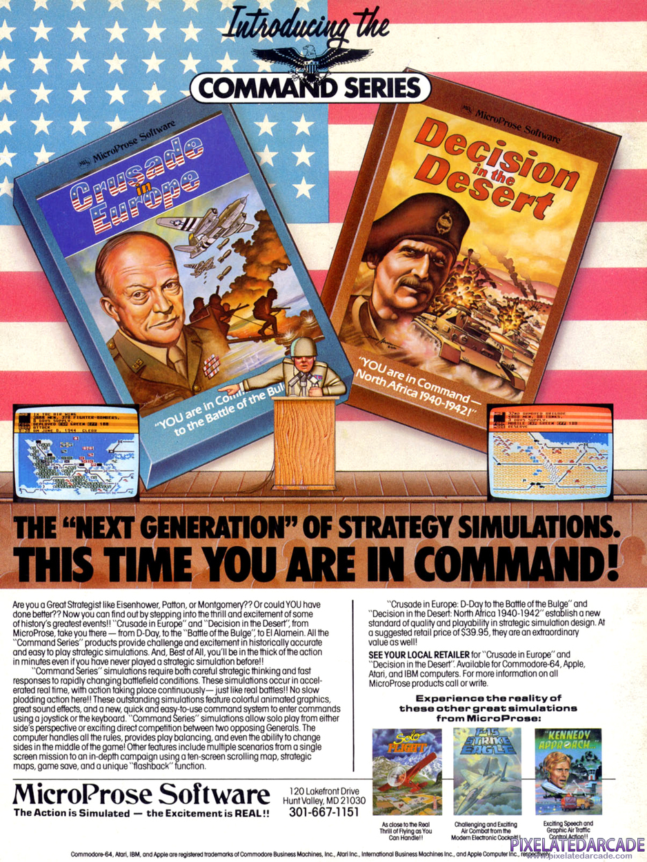 Decision in the Desert Advertisement: June - July 1985 magazine ad