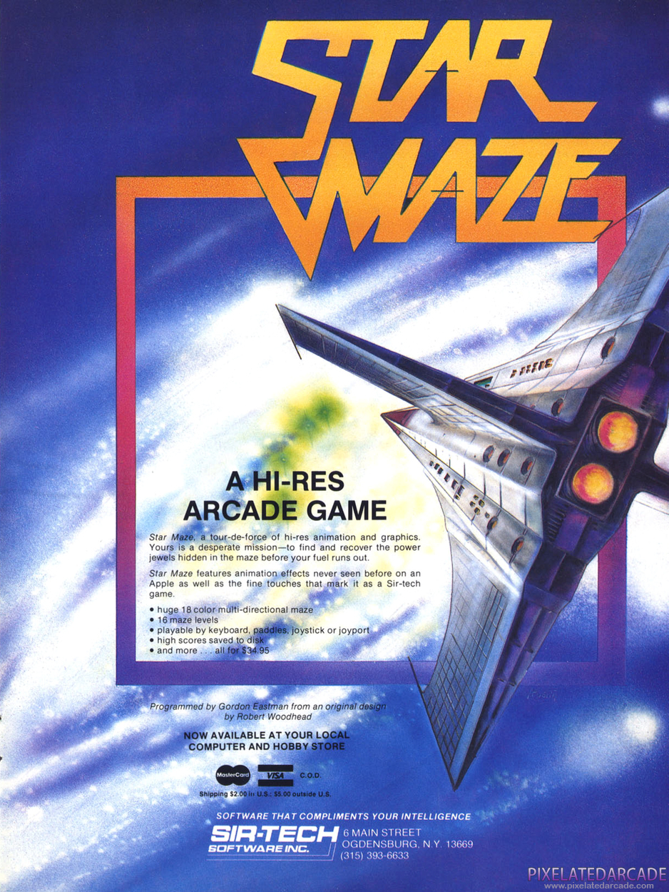 Star Maze Advertisement: November - December 1982 magazine ad
