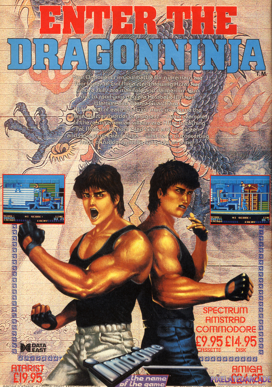 Bad Dudes vs. Dragon Ninja Advertisement: January 1989 magazine ad