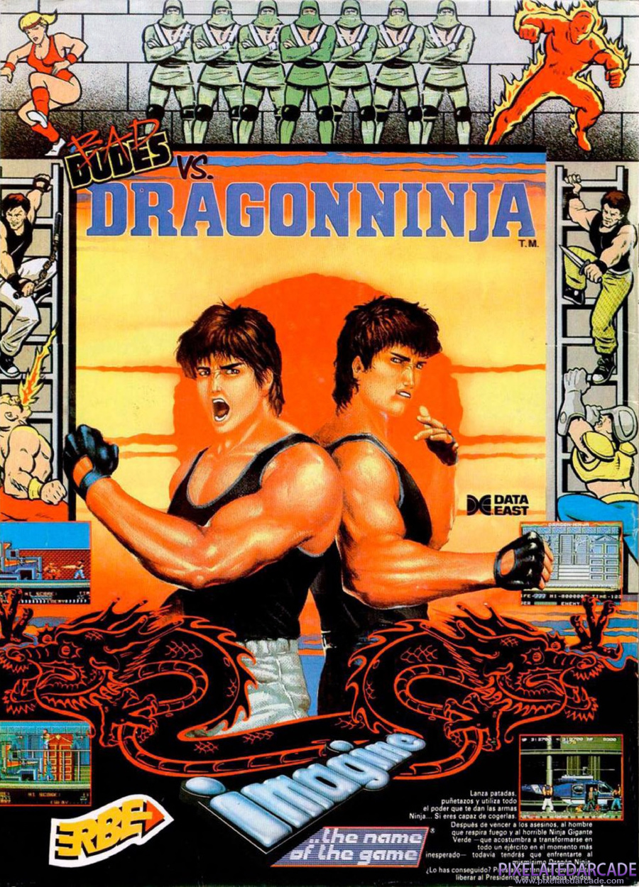 Bad Dudes vs. Dragon Ninja Advertisement: March 1989 magazine ad