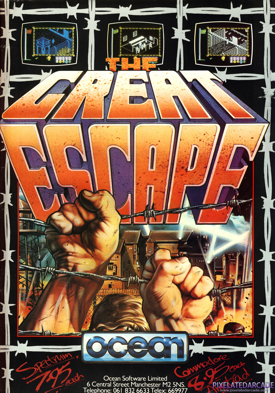 The Great Escape Advertisement: November 1986 magazine ad