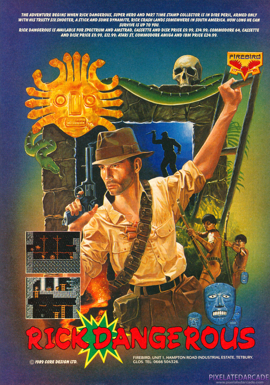 Rick Dangerous Advertisement: October 1989 magazine ad