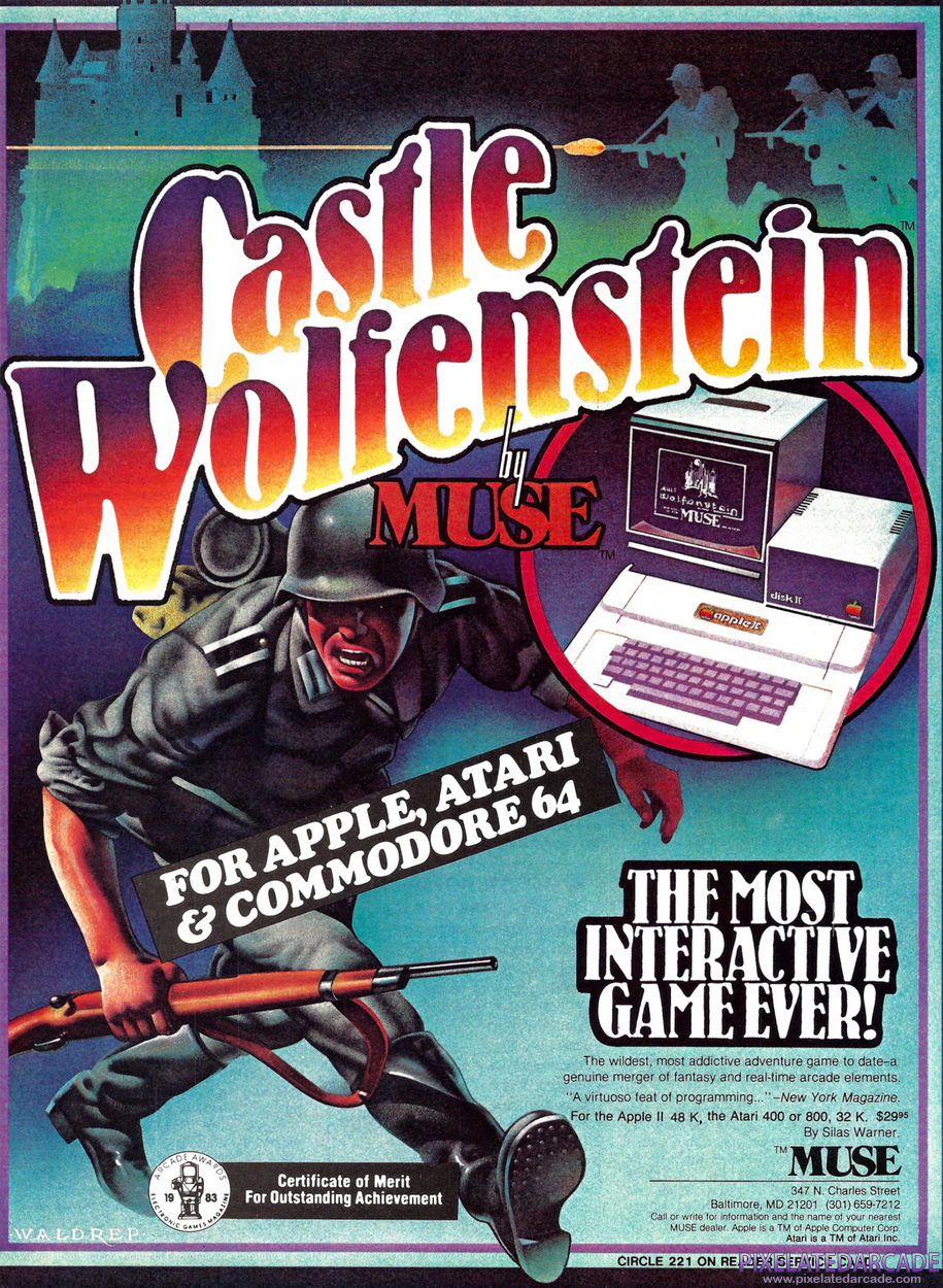 Castle Wolfenstein Advertisement: April 1984 magazine ad