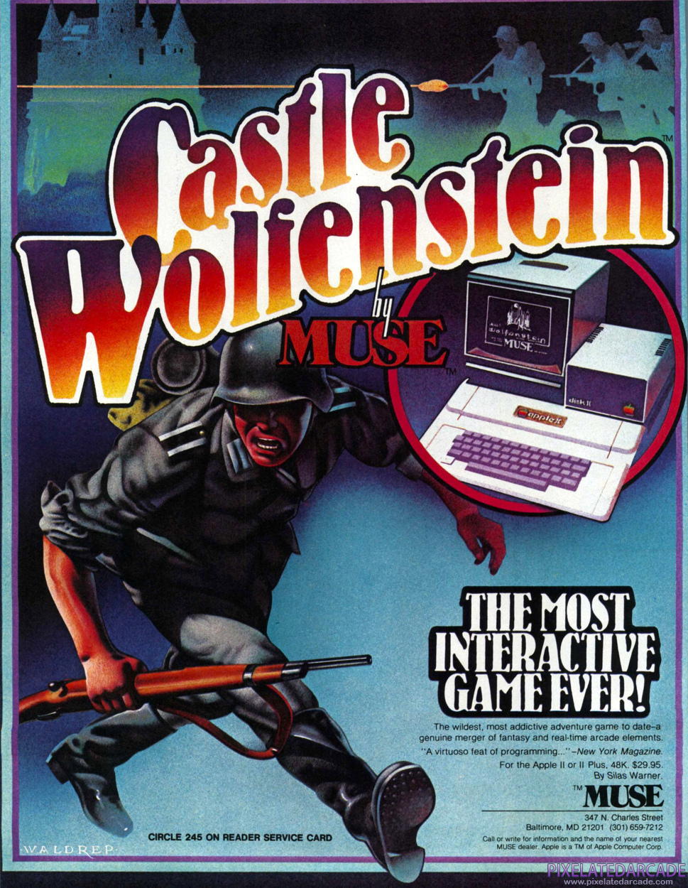Castle Wolfenstein Advertisement: December 1982 magazine ad