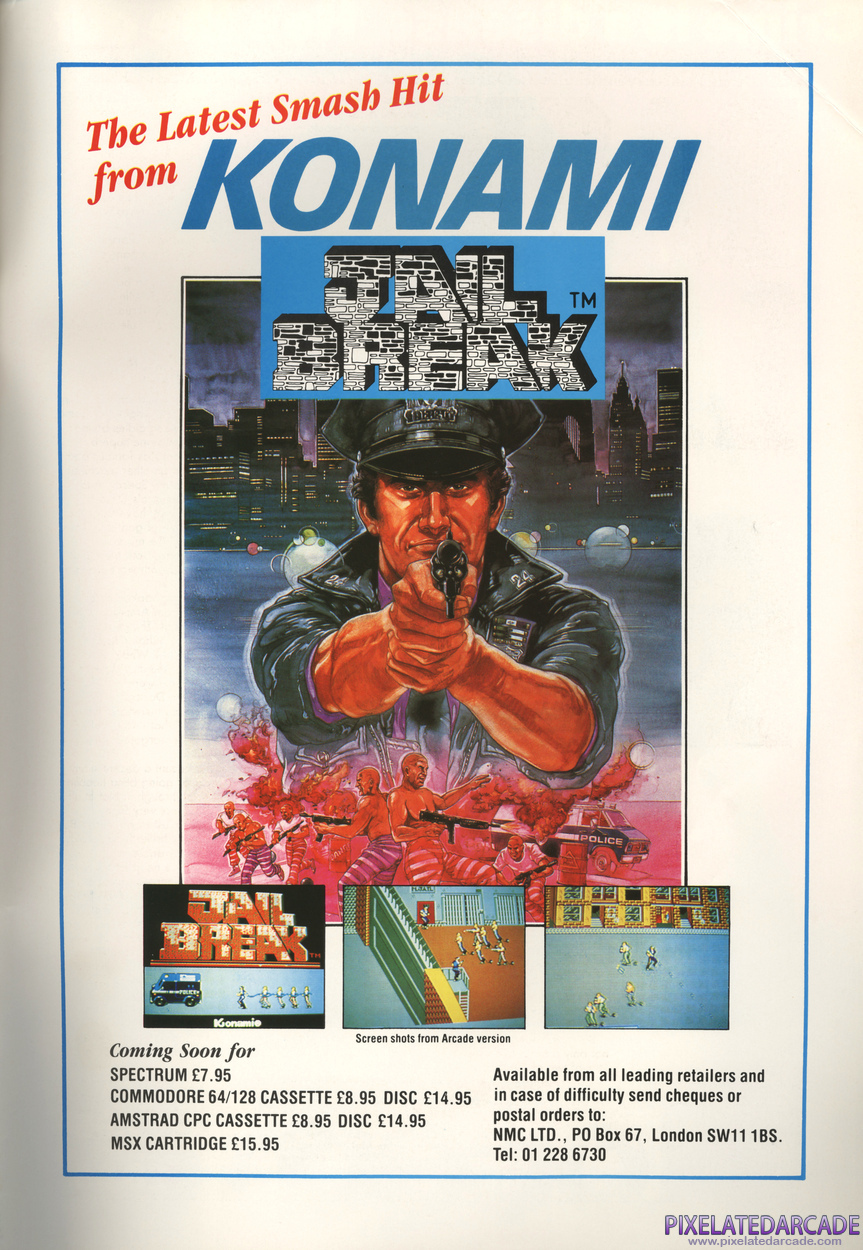 Jail Break Advertisement: December 1986 magazine ad