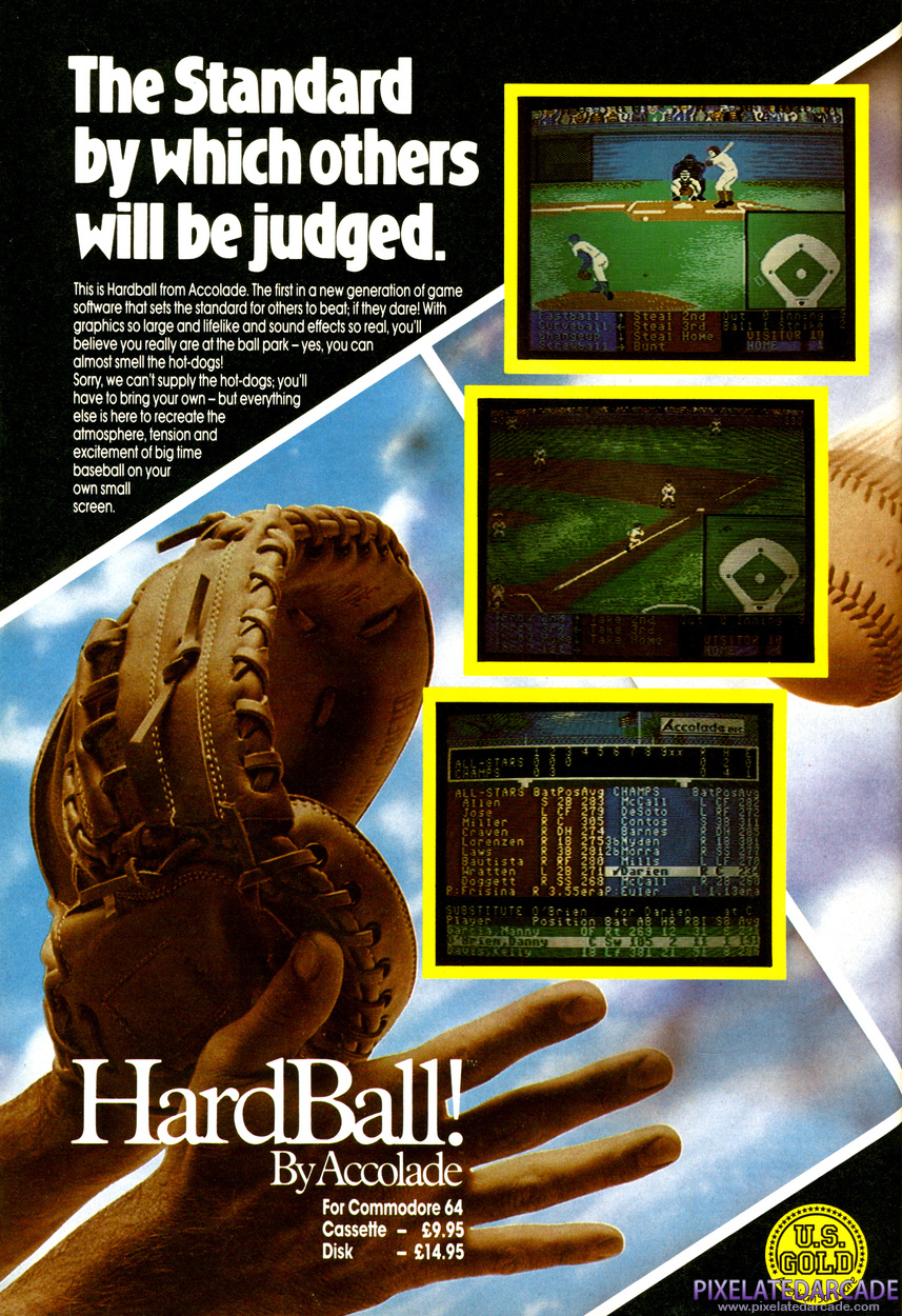 HardBall! Advertisement: January 1986 magazine ad