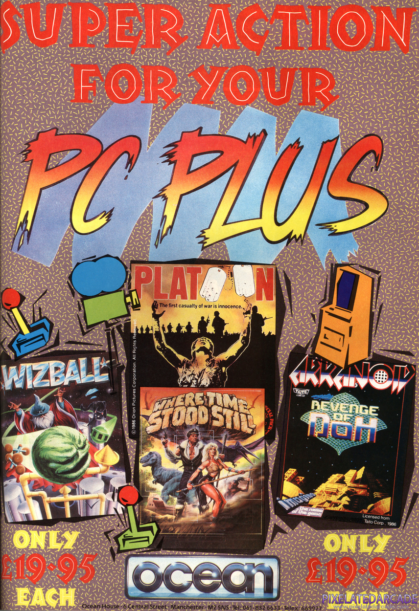 Wizball Advertisement: Ocean April 1988 magazine ad