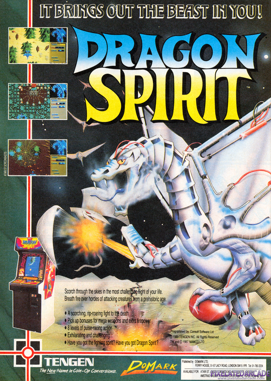 Dragon Spirit Advertisement: October 1989 magazine ad
