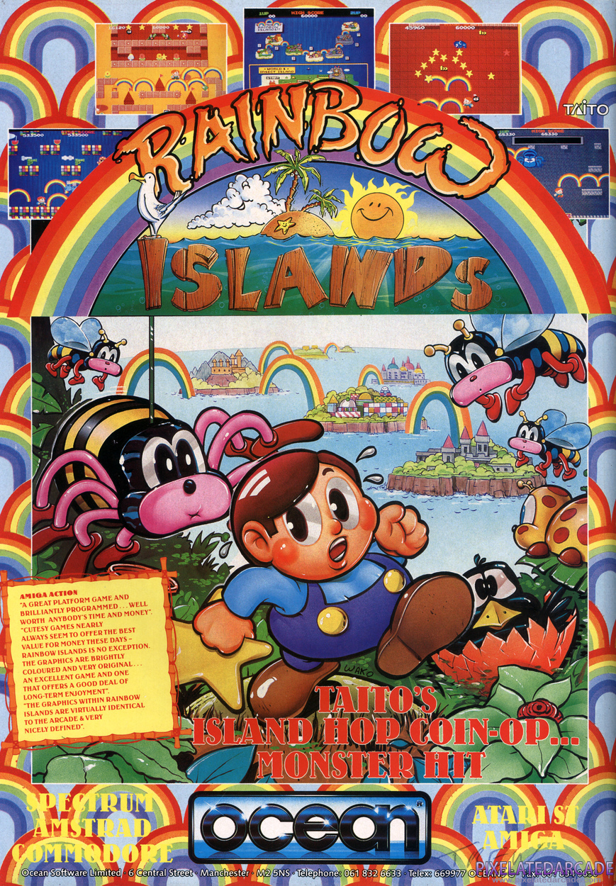 Rainbow Islands Advertisement: March 1990 magazine ad