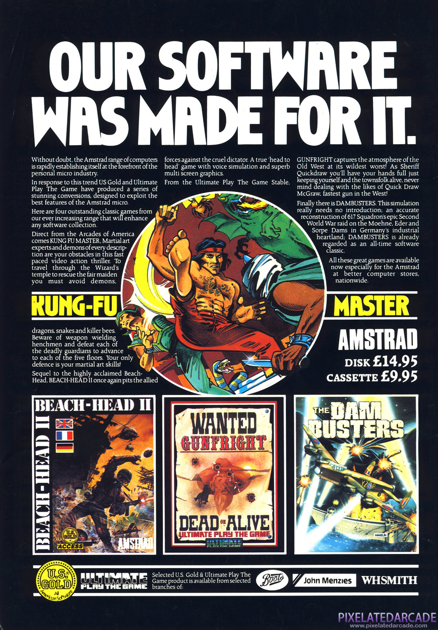 The Dam Busters Advertisement: July 1986 magazine ad