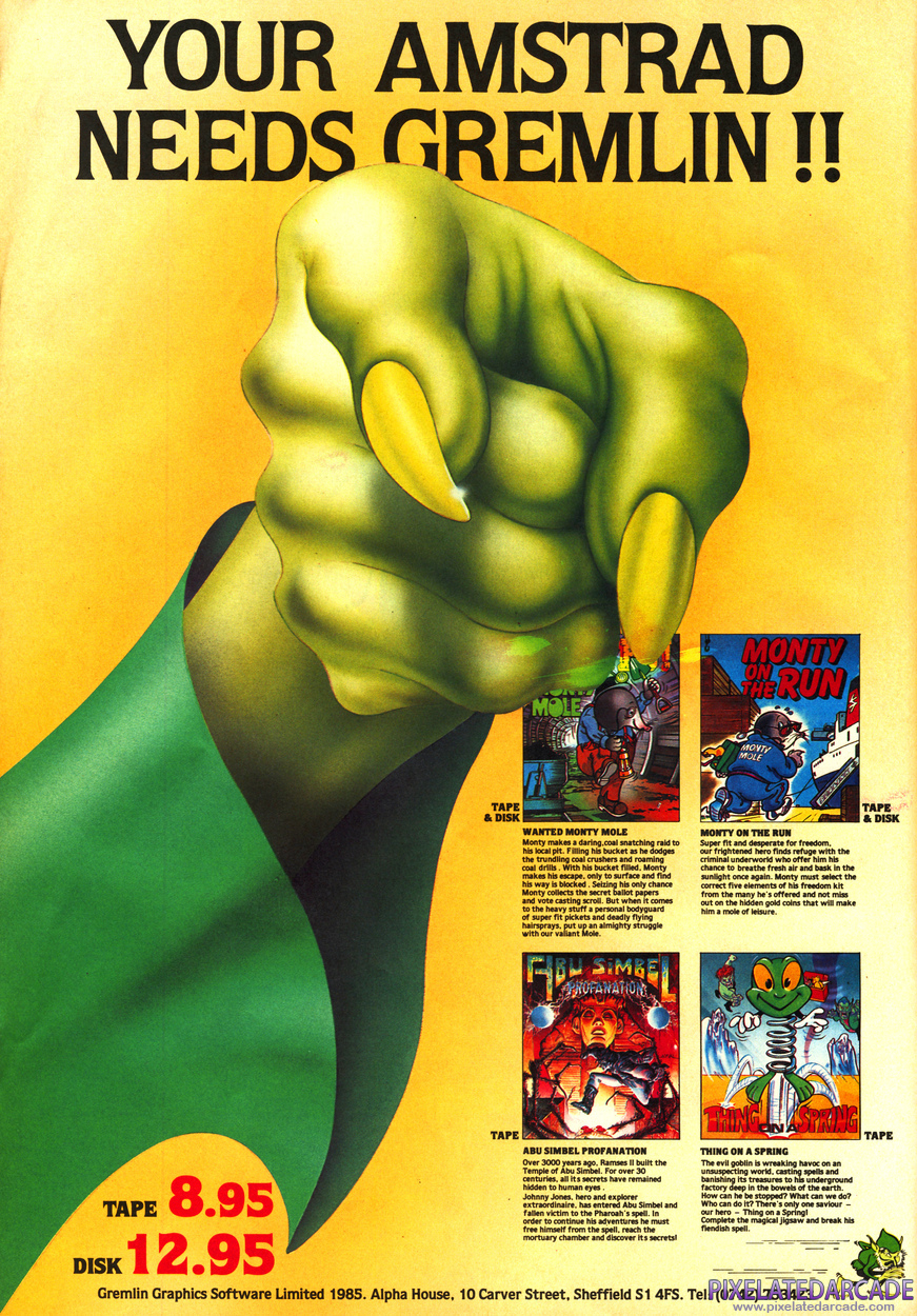 Thing on a Spring Advertisement: July 1986 magazine ad