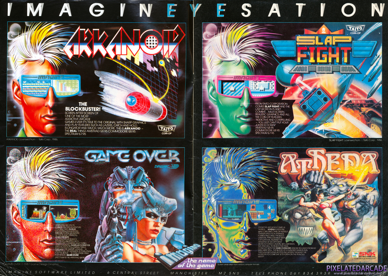 Athena Advertisement: Imagine Software October 1987 magazine ad